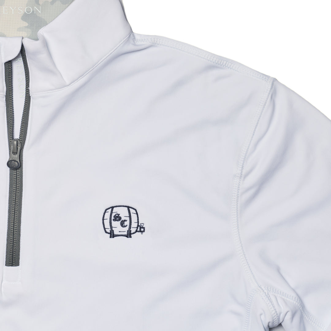 Pullover | Greyson Tate Quarter Zip - Arctic/Barrel