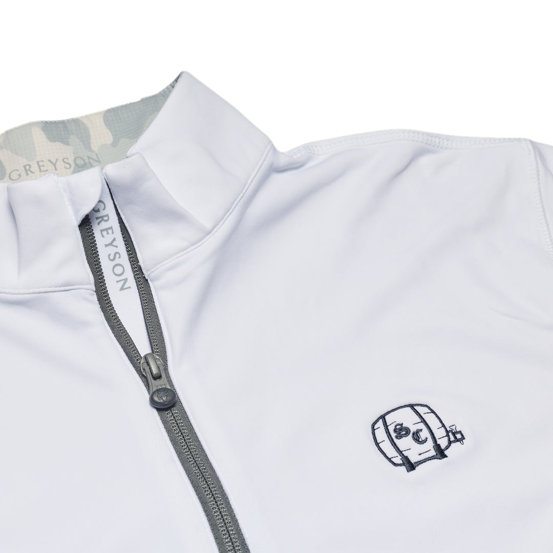 Pullover | Greyson Tate Quarter Zip - Arctic/Barrel