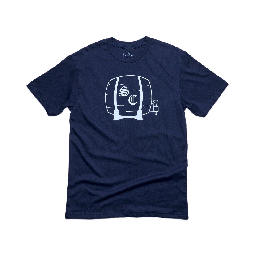 Men's T-Shirt | Sueded Tee - Sueded Navy/Barrel