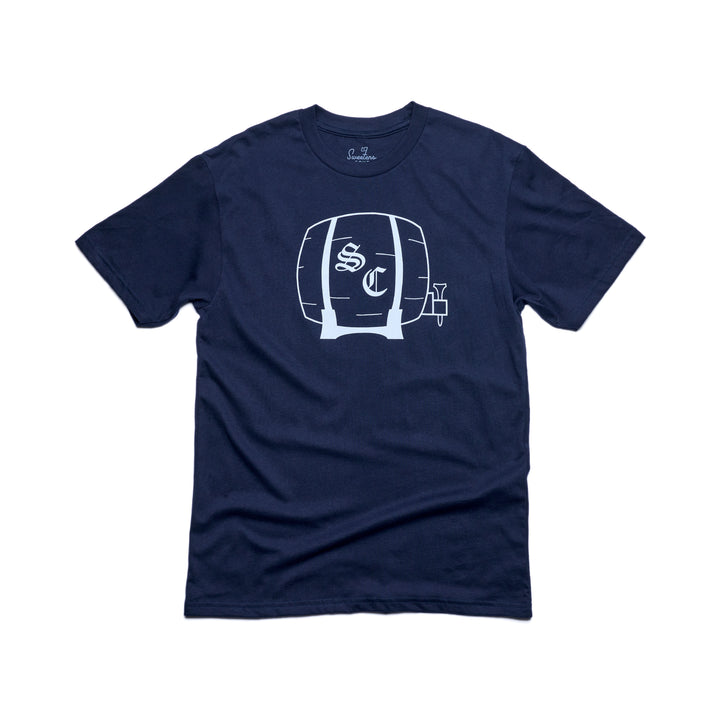 Men's T-Shirt | Sueded Tee - Sueded Navy/Barrel
