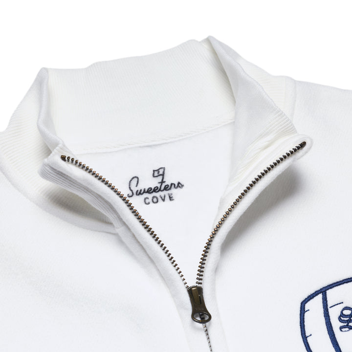 Pullover - Nantucket 1/4 Zip - White/Barrel