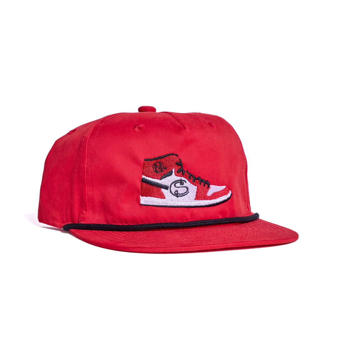 Hat | Flat Bill - Red/Black/Sneaker