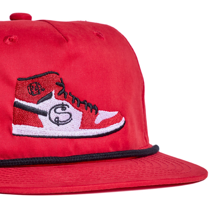 Hat | Flat Bill - Red/Black/Sneaker