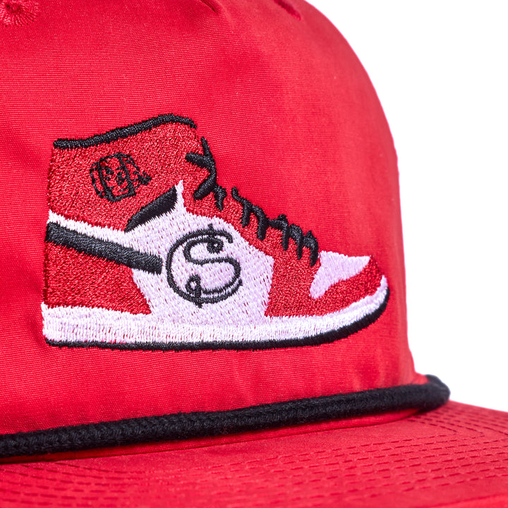 Hat | Flat Bill - Red/Black/Sneaker