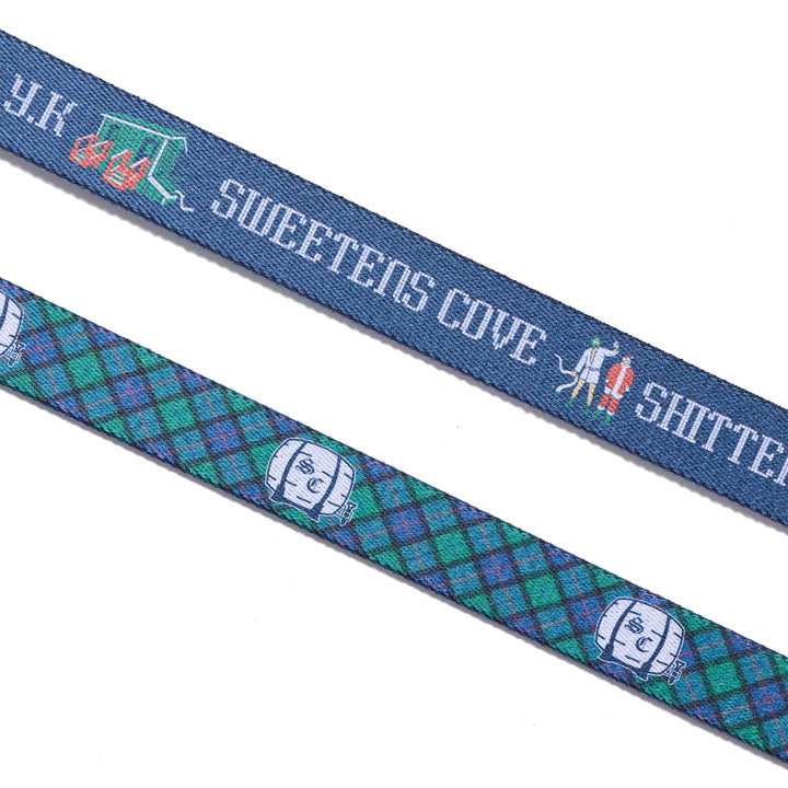 Belt | Christmas Reversible Belt - Blue/Green