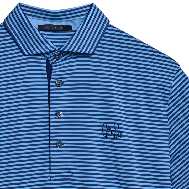 Men's Polo | Greyson Quogue Polo - Falcon/Wolf Blue/Barrel