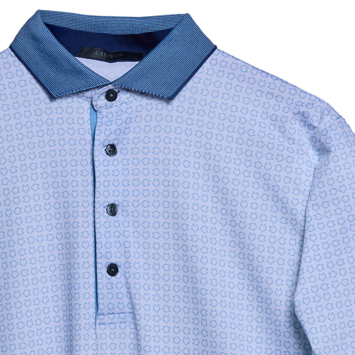 Men's Polo | Greyson Icon Edge Polo - Arctic/Barrel