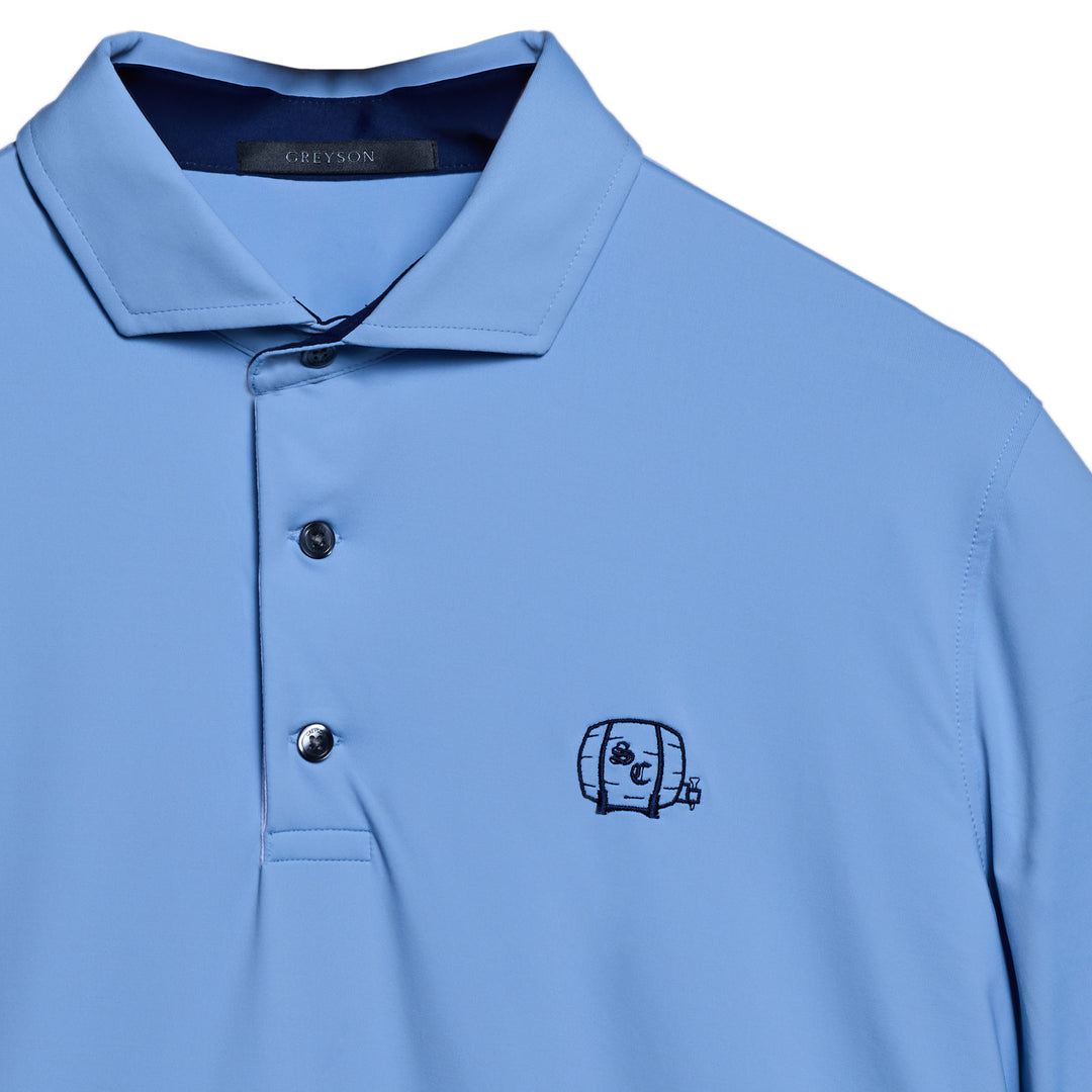 Men's Polo | Greyson Cayuse Polo - Wolf Blue/Barrel