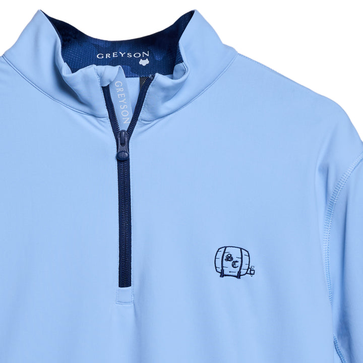 Pullover | Greyson Tate Quarter Zip - Wolf Blue/Barrel