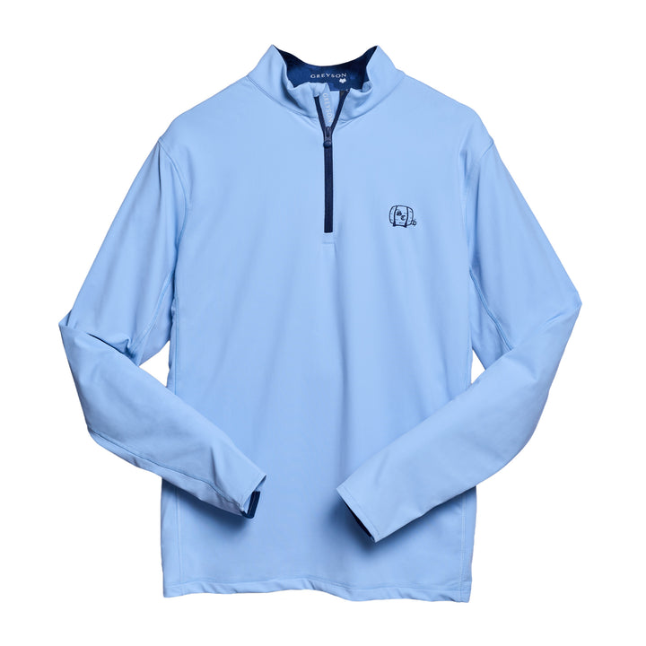 Pullover | Greyson Tate Quarter Zip - Wolf Blue/Barrel