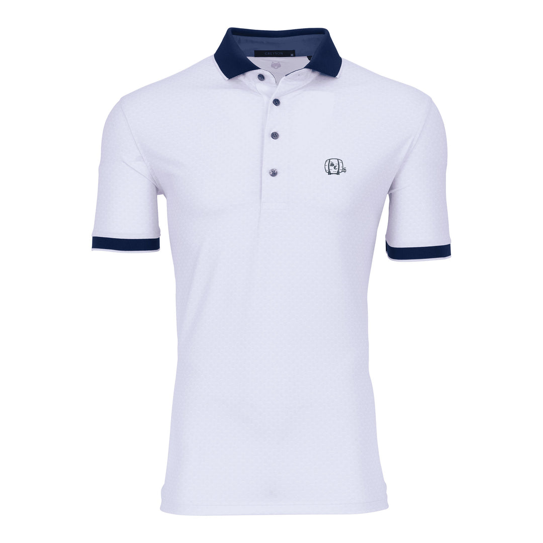 Men's Polo | Greyson 'Ponderous Wolf' - Rosemary/Barrel