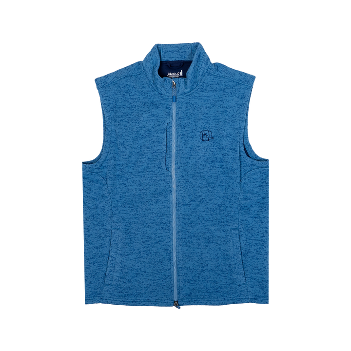 Men's Vest | Johnnie-O 'Denali' - Mid Blue/Barrel