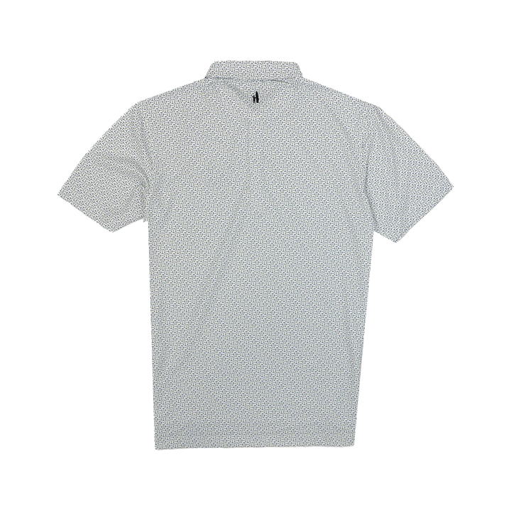 Men's Polo | Johnnie-O 'Spirits' - White/Sweetens 9