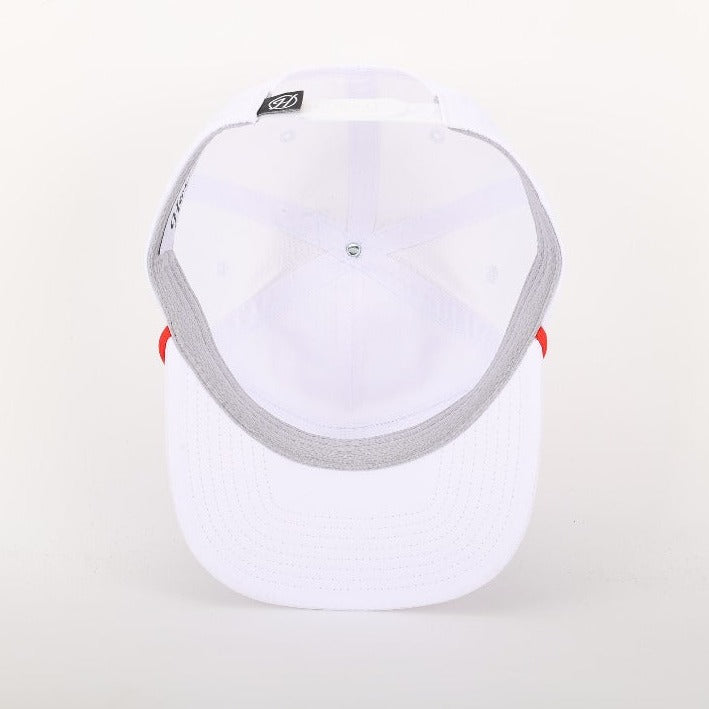 Junior Hat | Hovi Dry Goods 'Junior Rope' - White/Red/Beaver Shield