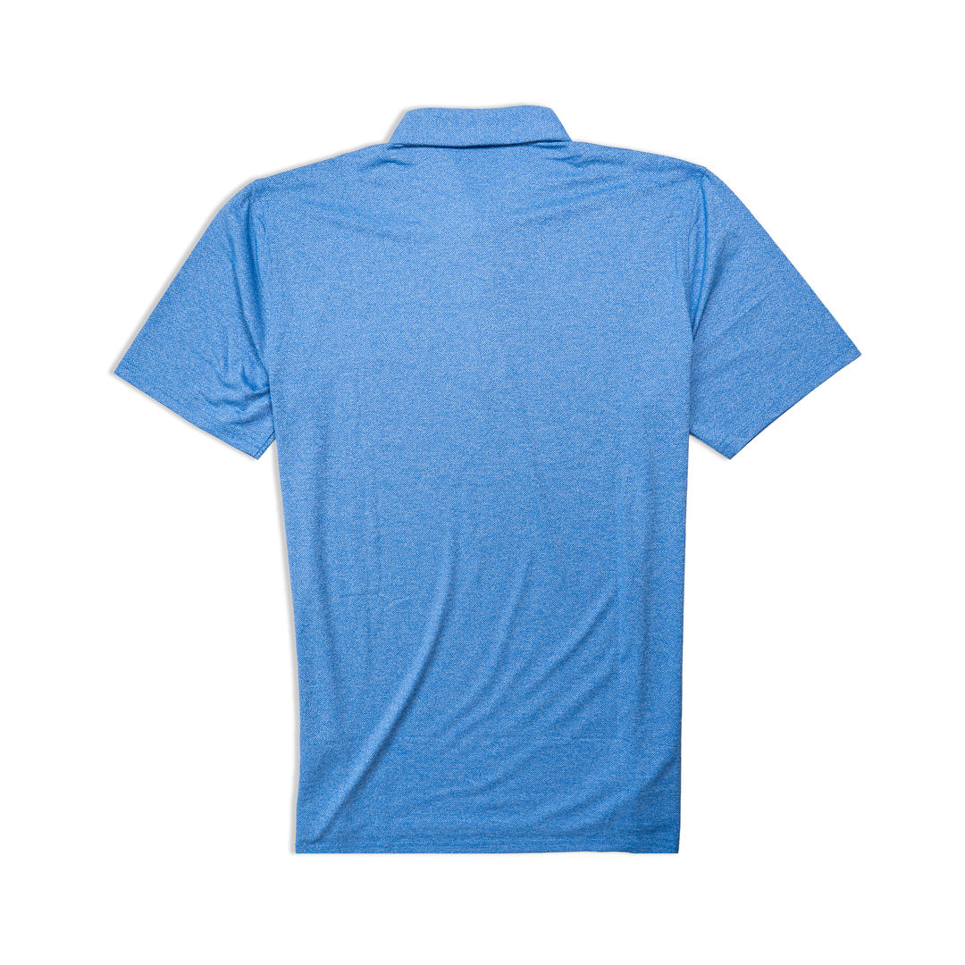 Men's Polo | Holderness & Bourne 'The Bradley' - Heathered Marlin Blue