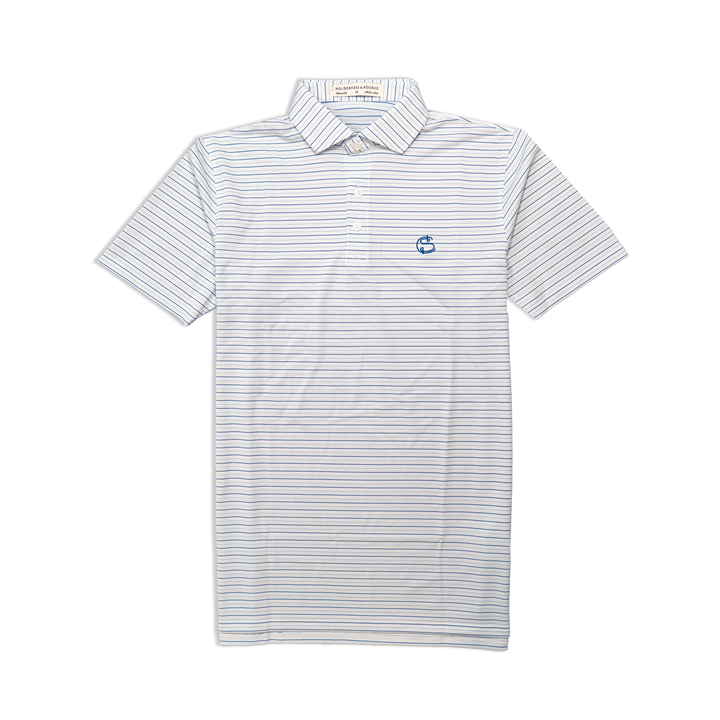Men's Polo | Holderness & Bourne 'The Gibson' - White/Skye/Marlin Blue