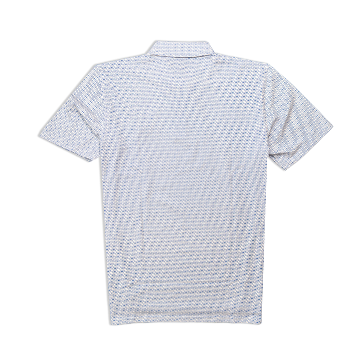 Men's Polo | Holderness & Bourne 'The Hall' - White  & Marlin Blue